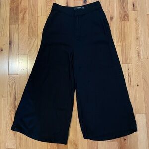 Mango Basics Wide Leg Pants Black Size 2